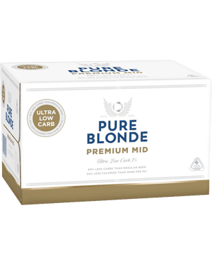 Pure Blonde Premium Mid Ultra Low Carb Lager Bottles 330ml  Can