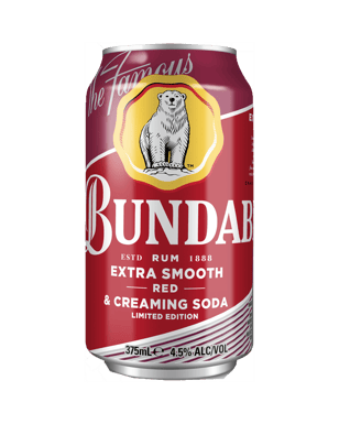 Bundaberg Red Rum & Creaming Soda Cans 375ml  Can