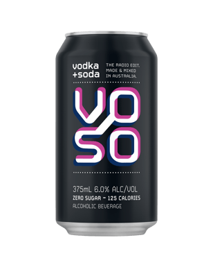 Voso Vodka Soda 6% 6x4x375ml  Can