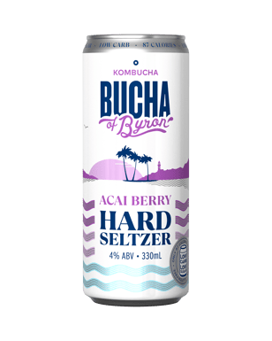 Bucha Of Byron Hard Seltzer Hard Seltzer Acai Berry  Can