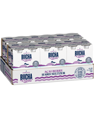 Bucha Of Byron Hard Seltzer Hard Seltzer Acai Berry  Can