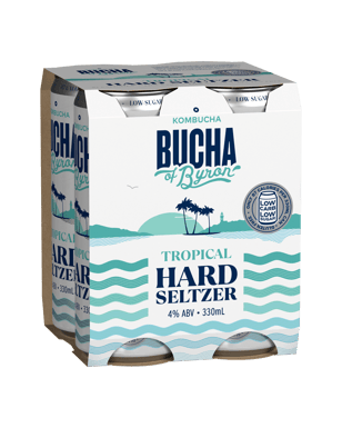 Bucha Of Byron Hard Seltzer Hard Seltzer Tropical  Can