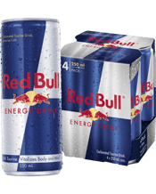 Red Bull Energy Drink Cans 250ml  4 Pack