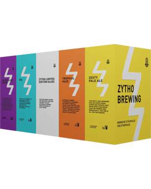 Zytho Brewing Beer Lovers Collection 6 Pack Plus Bonus Glass  Can