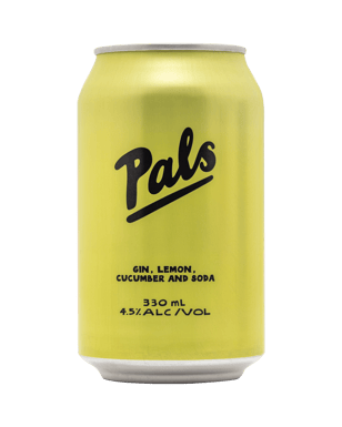 Pals Gin Lemon And Cucumber 330ml  Can