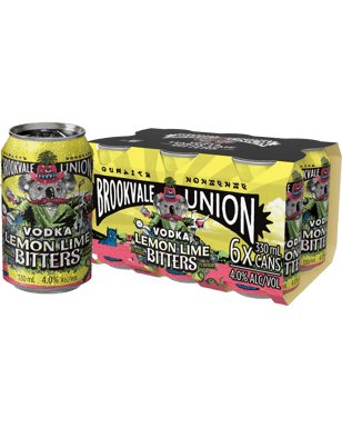 Brookvale Union Lemon Lime & Bitters Cans 330ml  Can