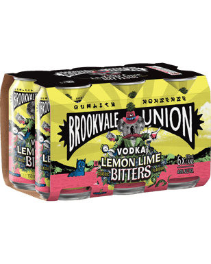 Brookvale Union Lemon Lime & Bitters Cans 330ml  Can
