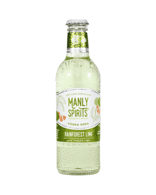 Manly Spirits Rainforest Lime With Finger Lime Vodka & Soda 275m  Bottle