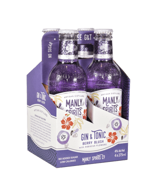 Manly Spirits Berry Blush Gin & Tonic 275ml  Bottle