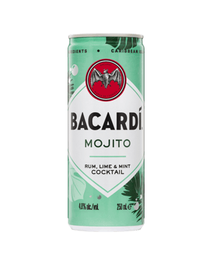 Bacardi Mojito Cocktail Can 250ml  Can