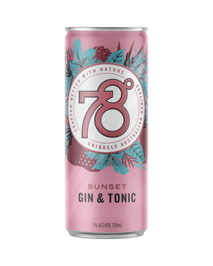 78 Degrees Gin & Tonic 250ml  Can