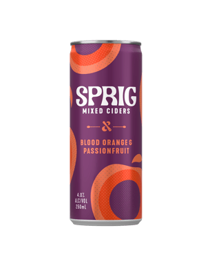 Sprig Blood Orange & Passionfruit Cans 250ml  Can