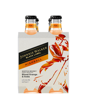 Johnnie Walker Black Highball Orange Bottle 275ml  Bottle
