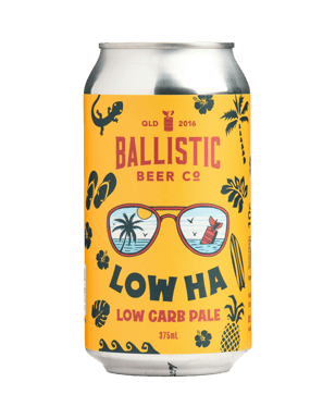 Ballistic Beer Co Low Ha Low Carb Pale Can 375ml  Can
