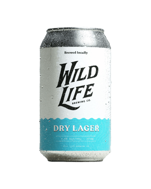 Wild Life Dry Lager Can 375ml  Can