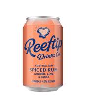 Reeftip Drinks Co Spiced Rum Ginger Lime & Soda Cans 330ml  Can