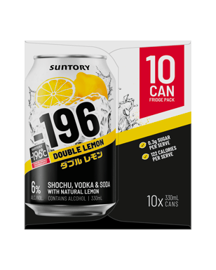 Suntory -196 Double Lemon Cans 10x330ml  Can