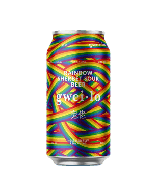 Gweilo Rainbow Sherbet Sour Can 375ml  Can
