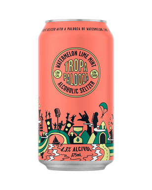 Tropapalooza Watermelon Lime And Mint Seltzer Cans 375ml  Can