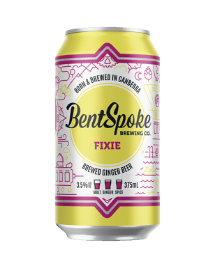 Bentspoke Brewing Co. Fixie Brewed Ginger Beer Cans 375ml  Can