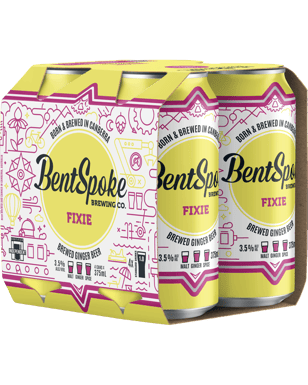 Bentspoke Brewing Co. Fixie Brewed Ginger Beer Cans 375ml  Can