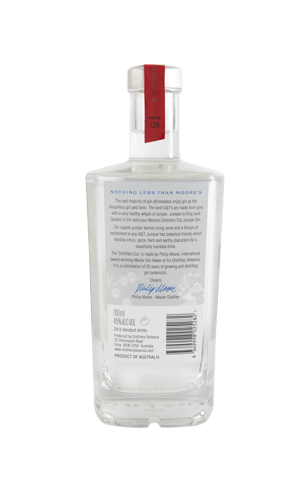 Moore's Gin Distillers Cut Juniper Dry Gin  Bottle