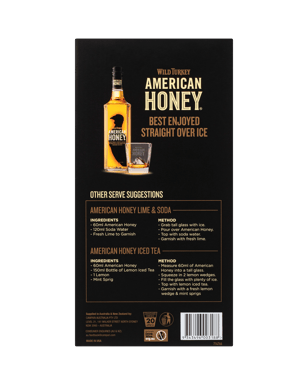 Wild Turkey American Honey 700ml Gift Pack  Pack