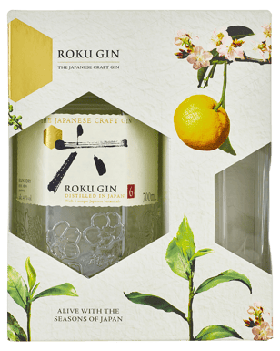 Roku Japanese Craft Gin Gift Pack 700ml  Bottle