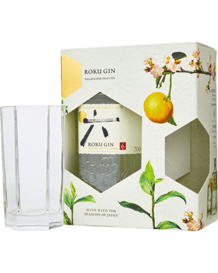 Roku Japanese Craft Gin Gift Pack 700ml  Bottle