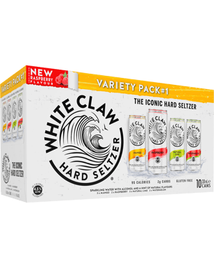White Claw Hard Seltzer Variety Cans 10x330ml  Pack