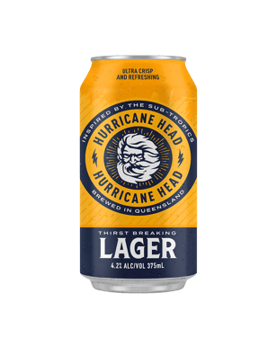 Hurricane Head Lager Cans 375ml  Can