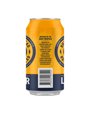 Hurricane Head Lager Cans 375ml  Can