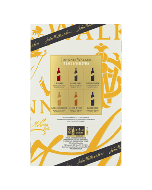 Johnnie Walker 12 Days Of Discovery Calendar Blended Scotch Whisk  12 Pack