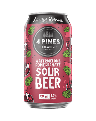 4 Pines Watermelon Pomegranate Sour 375ml  Can