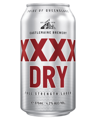 Xxxx Dry Can Carton 375ml  15 Pack