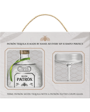 Patron Silver Margarita Gift Pack 700ml  Bottle