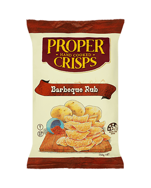Proper Crisps Barbeque Rub Chips 150g  Pack