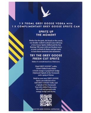 Grey Goose Vodka Soda Can Gift Pack  2 Pack