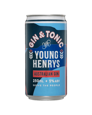 Young Henrys Gin & Tonic Cans 250ml  Can