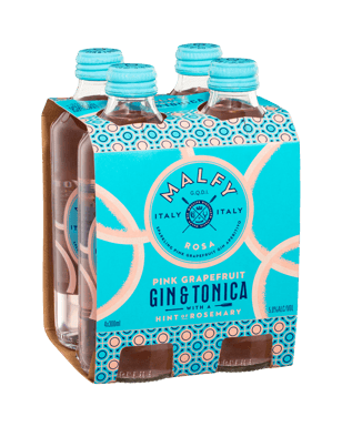 Malfy Rosa Gin & Tonica Bottles 300ml  Bottle