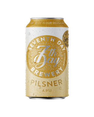 7th Day Brewery Pilsner Cans 375ml  Can