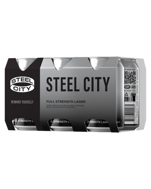 Steel City Lager 375ml  Can