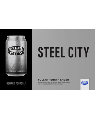 Steel City Lager 375ml  Can