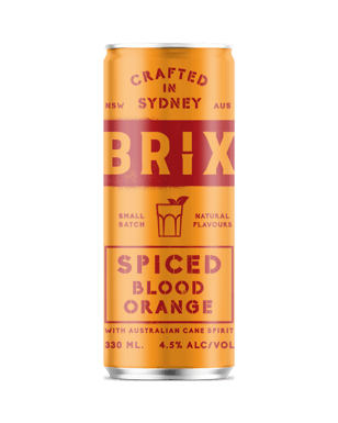 Brix Distillers Spiced Blood Orange  Can