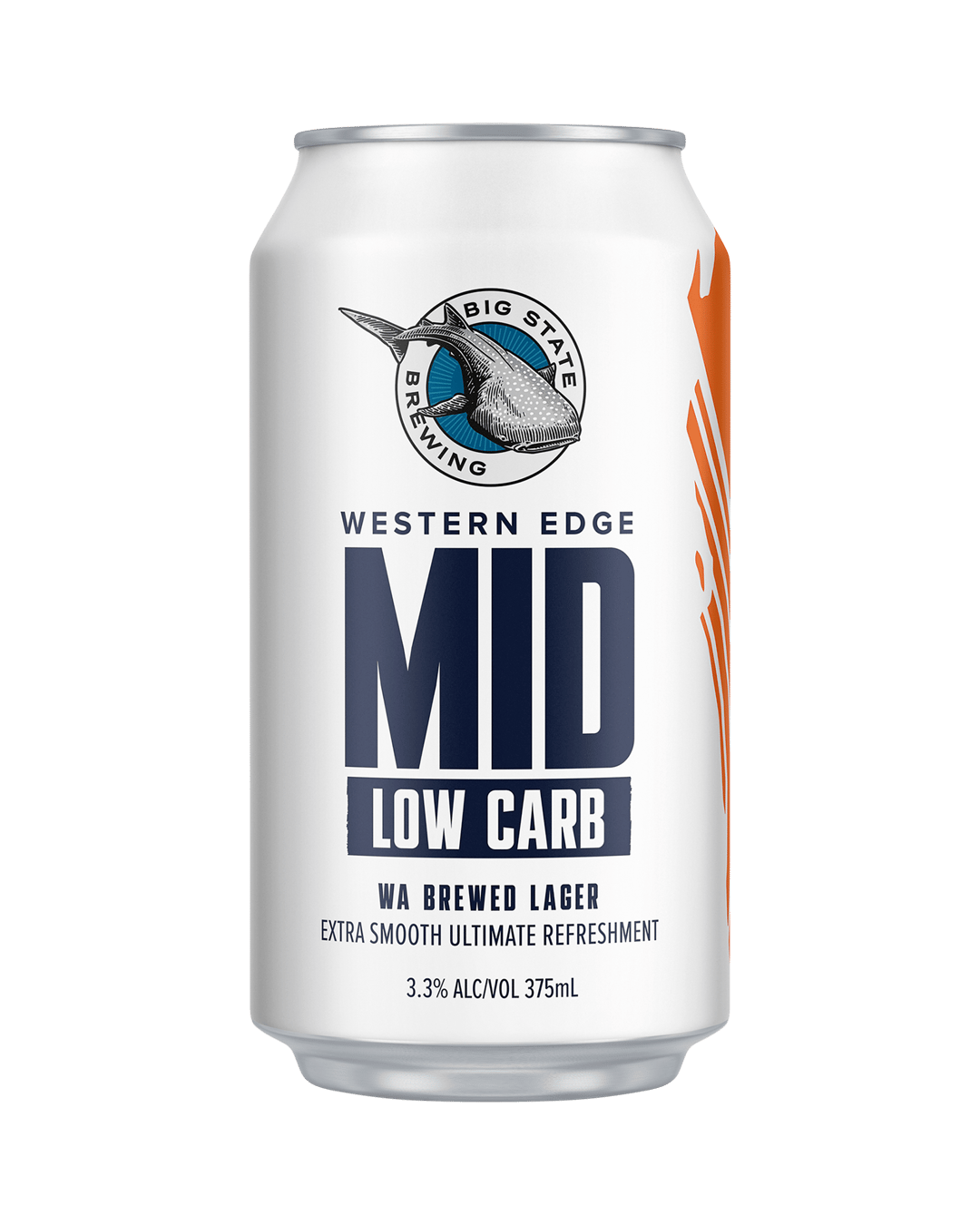 Big State Brew Co Western Edge Mid Strength Lager Can 375mL
