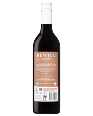 Rewild Sustainably Made  Merlot  Bottle