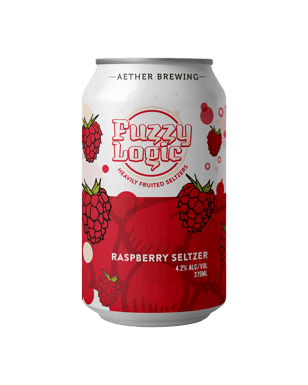 Aether Brewing Fuzzy Logic Raspberry Seltzer Cans 375ml  Can