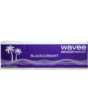 Wavee Hard Seltzer Blackcurrant 330ml  Can