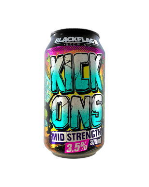 Blackflag Brewing Kick Ons Mid Strength Cans 375ml  Can