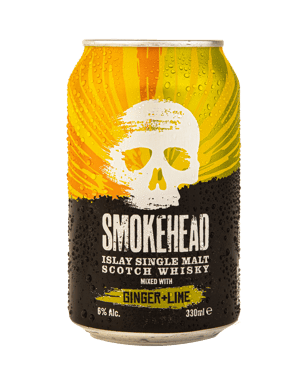 Smokehead Single Malt Whisky Ginger And Lime 330ml  Can